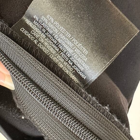 Tahari Black High Waist Straight Leg Size Zip Trouser Pant 6 - Picture 9 of 12